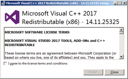 Microsoft Visual C++ 2017 Redistributable (x86)2