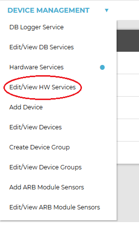Device Management-Edt-View HW Services