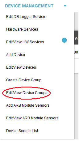 Device Management Edit-View Device Groups