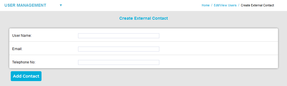 Create External Contact Window2