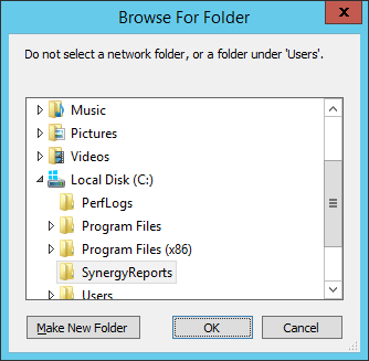 EMS Config Browse for Folder