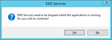 EMS Config EMS Sevices
