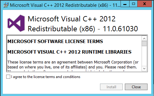 MS Visual C++ Licence