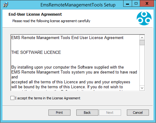 Remote Management Tools EULA
