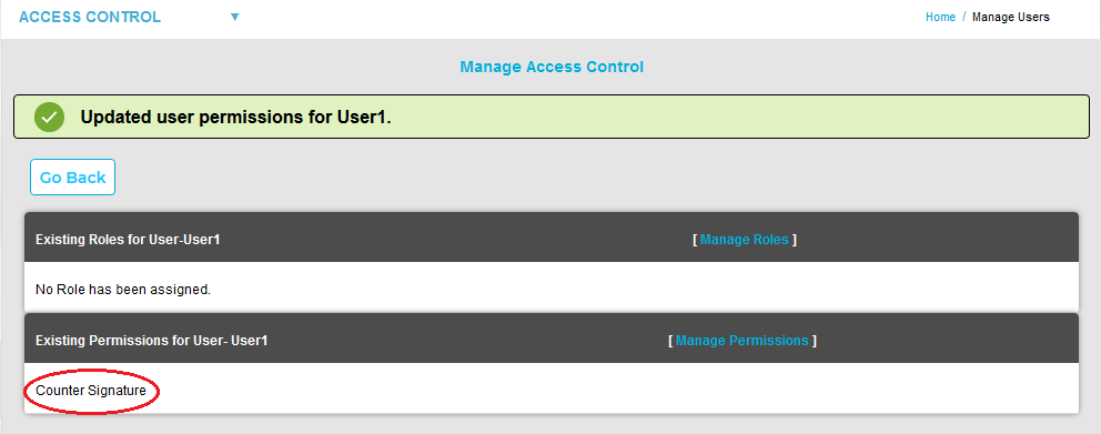 Manage Access Control Updated Permission New