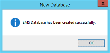 EMS Database Created Successfully