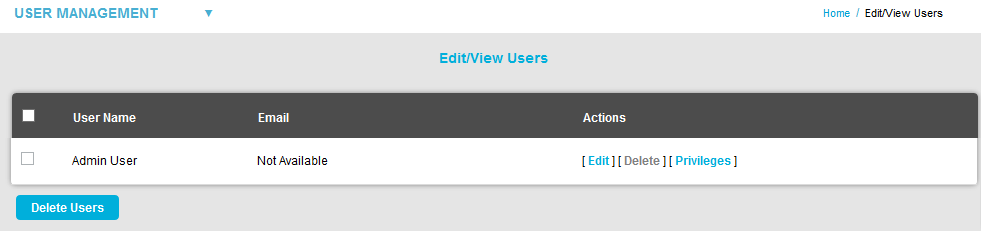 Edit-View Users Window New