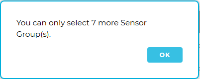 Only Add Number of Sensor Groups