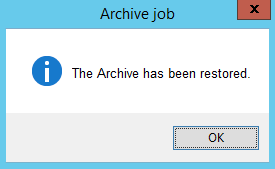 Restoring an Archive EMSConfig Tool 2