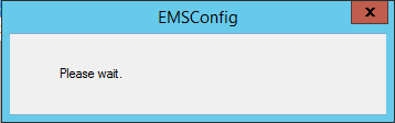 Restoring an Archive EMSConfig Tool 1