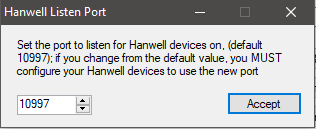 Hanwell Listen Port