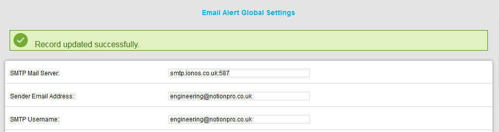 Email Alert Global Setting Record Updated2