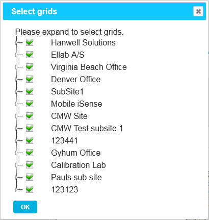Select Grids Marquee View