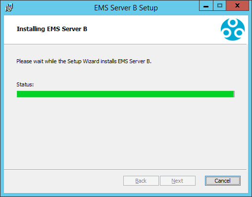 EMS Setup - Installing EMS Server B