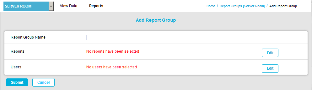 Add Report Group